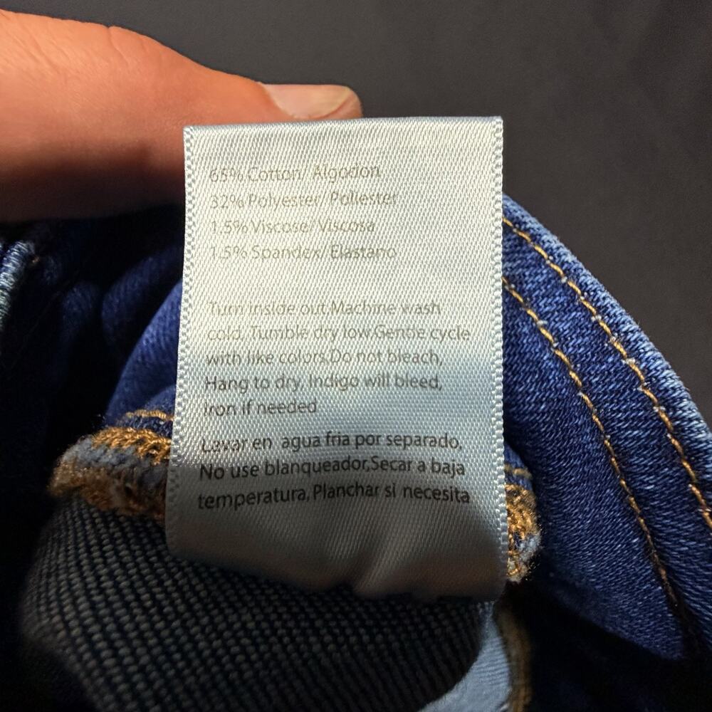 Risen High Rise Bell Bottom Flare Jeans Womens 7/28 Blue - Picture 7 of 8